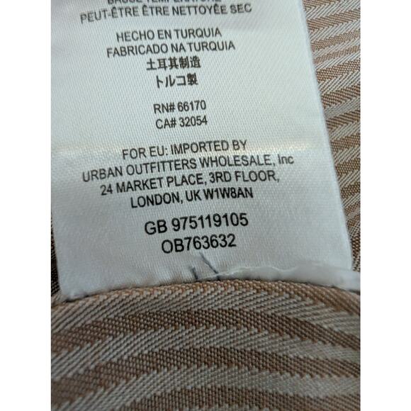 Free People Shrunken Military Vest Women L* Light Denim Blue Metal Buttons Lined - Picture 5 of 9